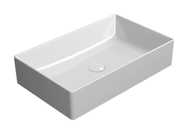 KUBE X 60X37 - Countertop rectangular single ceramic washbasin by GSI ceramica - view 2